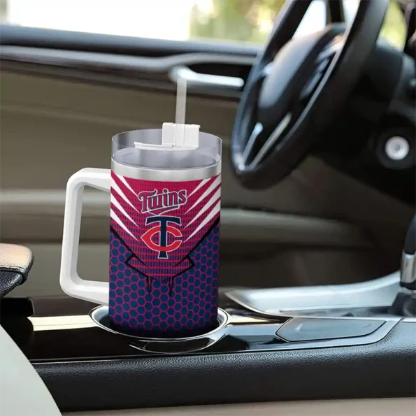 custom minnesota twins hex texture navy curved tumbler trendy 1.webp