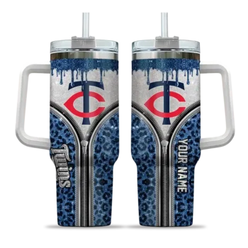 custom minnesota twins leopard zipper navy curved tumbler best selling 1.webp