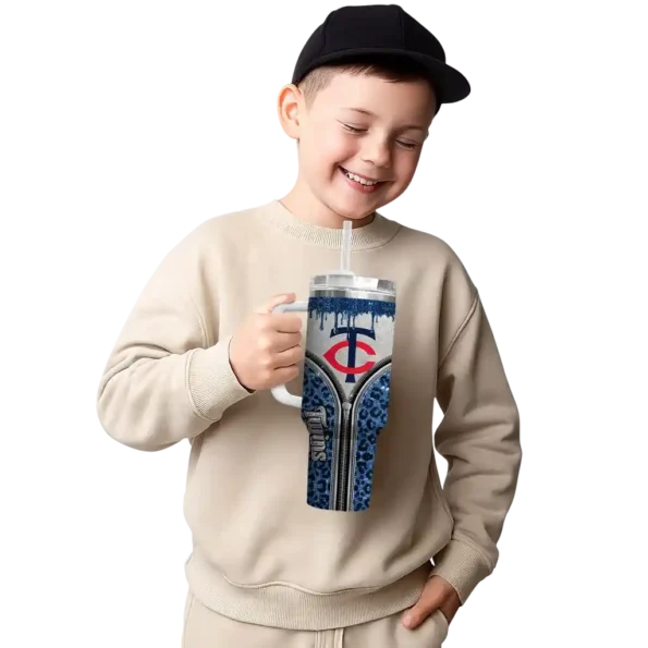 custom minnesota twins leopard zipper navy curved tumbler latest model 1.webp