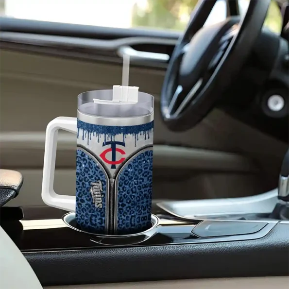 custom minnesota twins leopard zipper navy curved tumbler trendy 1.webp