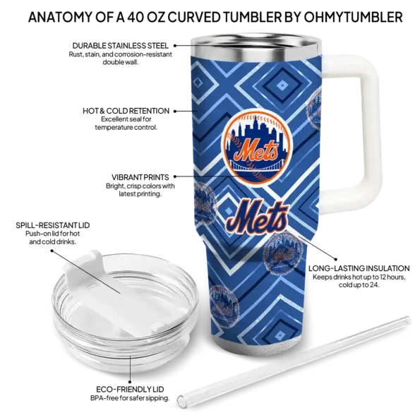 custom new york mets bold diamonds blue curved tumbler new arrival 1.webp