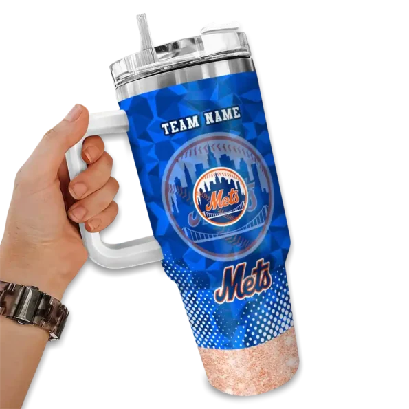 custom new york mets geometric prism blue curved tumbler fashion forward 1.webp