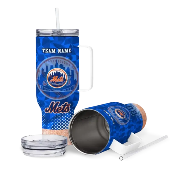 custom new york mets geometric prism blue curved tumbler high quality 1.webp