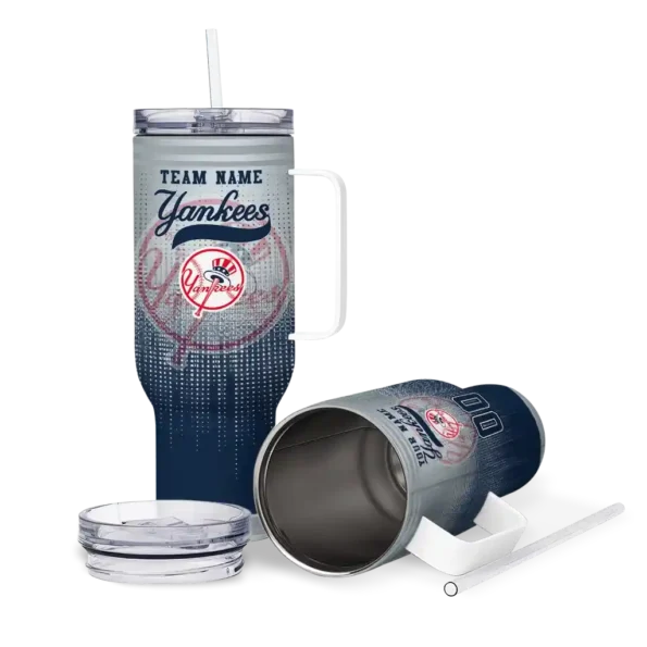 custom new york yankees gradient dots navy curved tumbler high quality 1.webp