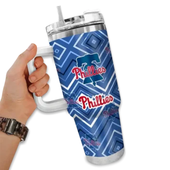 custom philadelphia phillies bold diamonds blue curved tumbler fashion forward 1.webp