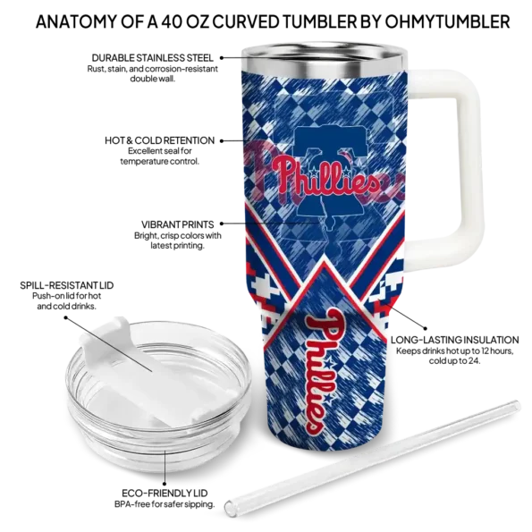 custom philadelphia phillies chevron angle blue curved tumbler new arrival 1.webp
