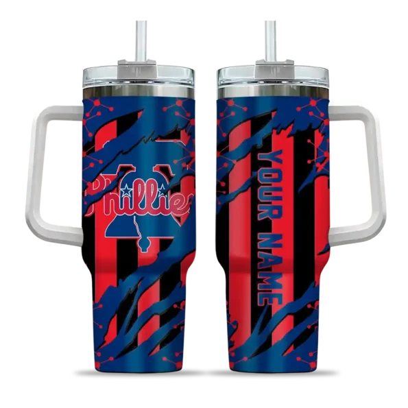custom philadelphia phillies claw cut blue black curved tumbler best selling 1.webp