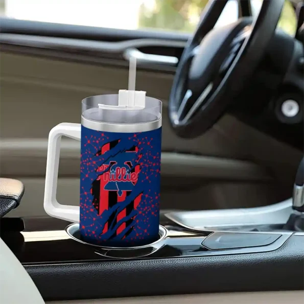 custom philadelphia phillies claw cut blue black curved tumbler trendy 1.webp