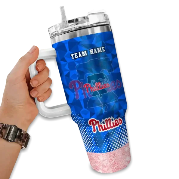 custom philadelphia phillies geometric prism blue curved tumbler fashion forward 1.webp