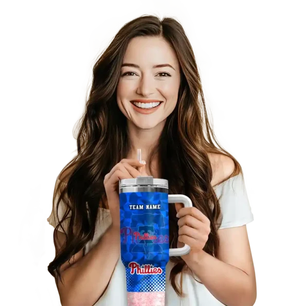custom philadelphia phillies geometric prism blue curved tumbler premium grade 1.webp