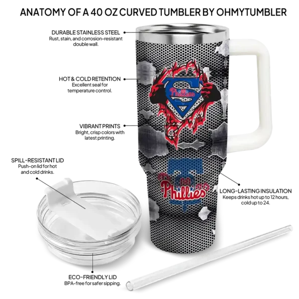 custom philadelphia phillies superman shield blue gray curved tumbler new arrival 1.webp
