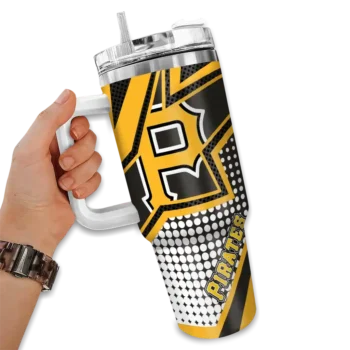 custom pittsburgh pirates arrow burst black curved tumbler fashion forward 1.webp