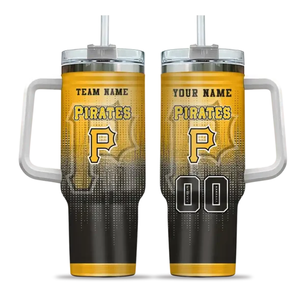 custom pittsburgh pirates gradient dots black curved tumbler best selling 1.webp