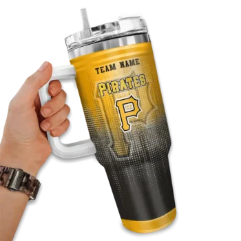 custom pittsburgh pirates gradient dots black curved tumbler fashion forward 1.webp