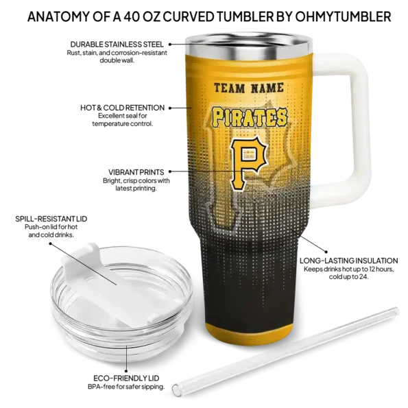 custom pittsburgh pirates gradient dots black curved tumbler new arrival 1.webp