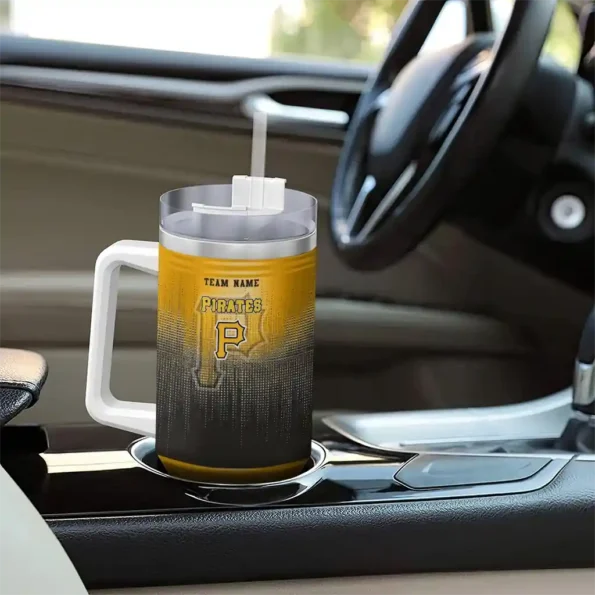 custom pittsburgh pirates gradient dots black curved tumbler trendy 1.webp
