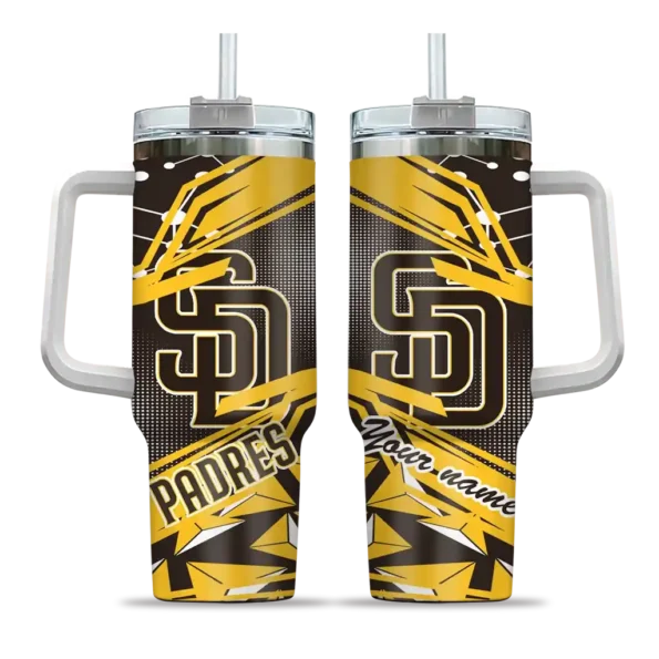 custom san diego padres abstract paths brown curved tumbler best selling 1.webp