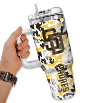 custom san diego padres camo mashup brown white curved tumbler fashion forward 1.webp