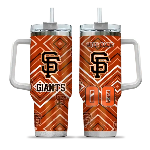 custom san francisco giants bold diamonds orange curved tumbler best selling 1.webp