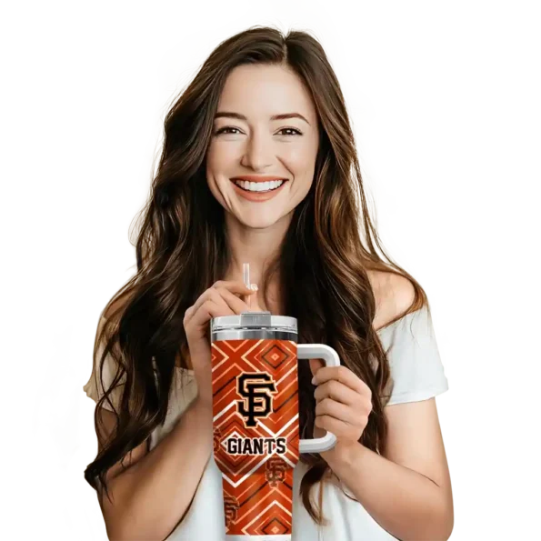 custom san francisco giants bold diamonds orange curved tumbler premium grade 1.webp