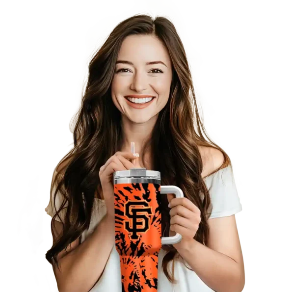 custom san francisco giants burst swirl orange curved tumbler premium grade 1.webp