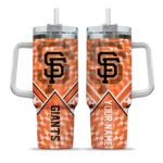 custom san francisco giants chevron angle orange curved tumbler best selling 1.webp