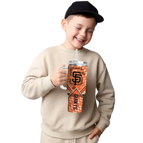 custom san francisco giants chevron angle orange curved tumbler latest model 1.webp