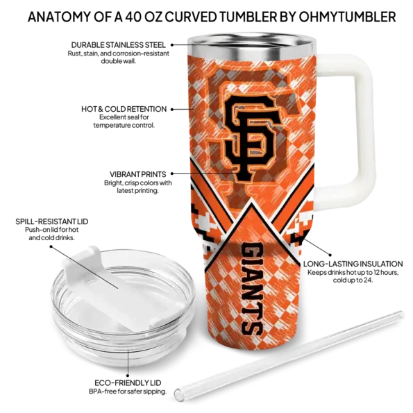 custom san francisco giants chevron angle orange curved tumbler new arrival 1.webp
