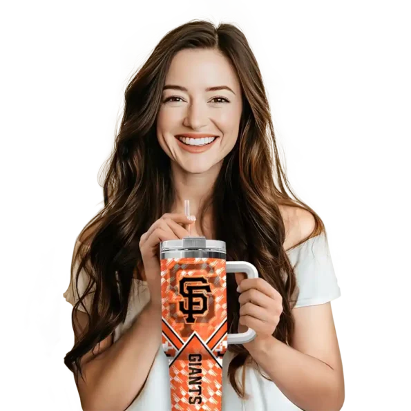 custom san francisco giants chevron angle orange curved tumbler premium grade 1.webp