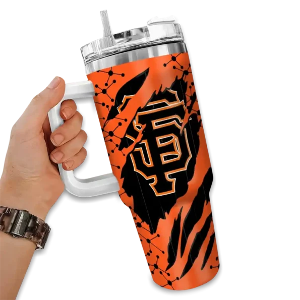 custom san francisco giants claw cut orange black curved tumbler fashion forward 1.webp