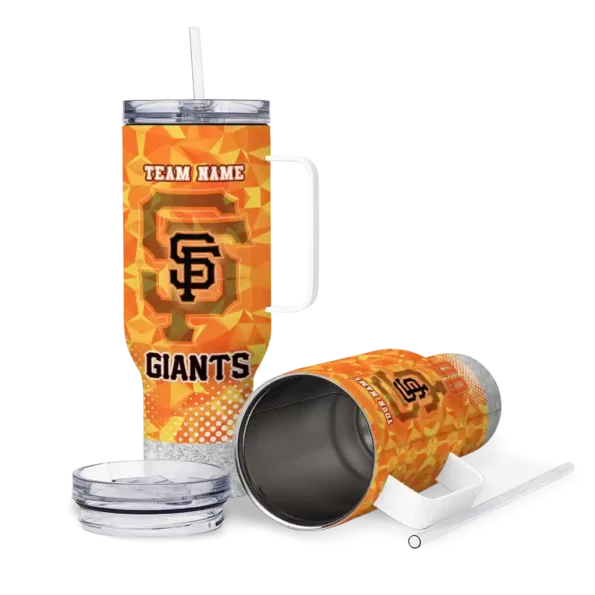 custom san francisco giants geometric prism orange curved tumbler high quality 1.webp