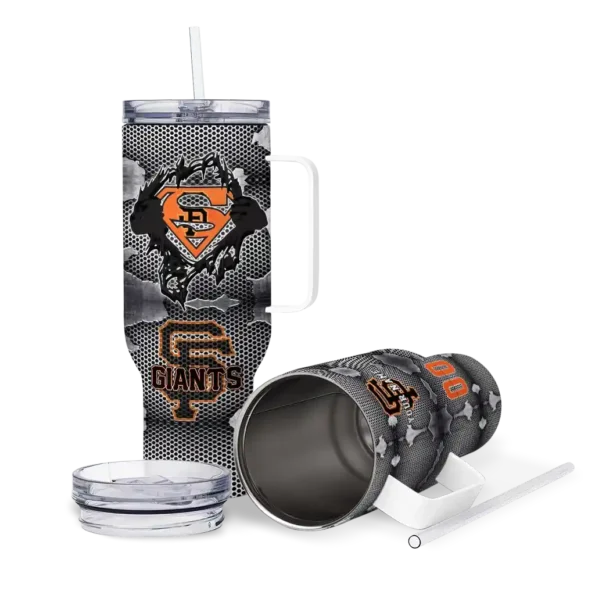 custom san francisco giants superman shield orange gray curved tumbler high quality 1.webp