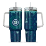 custom seattle mariners bullseye drips navy blue curved tumbler best selling 1.webp