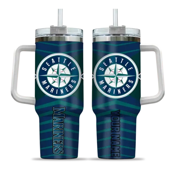 custom seattle mariners chevron layers navy blue curved tumbler best selling 1.webp