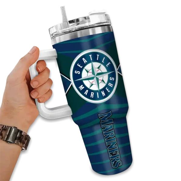 custom seattle mariners chevron layers navy blue curved tumbler fashion forward 1.webp