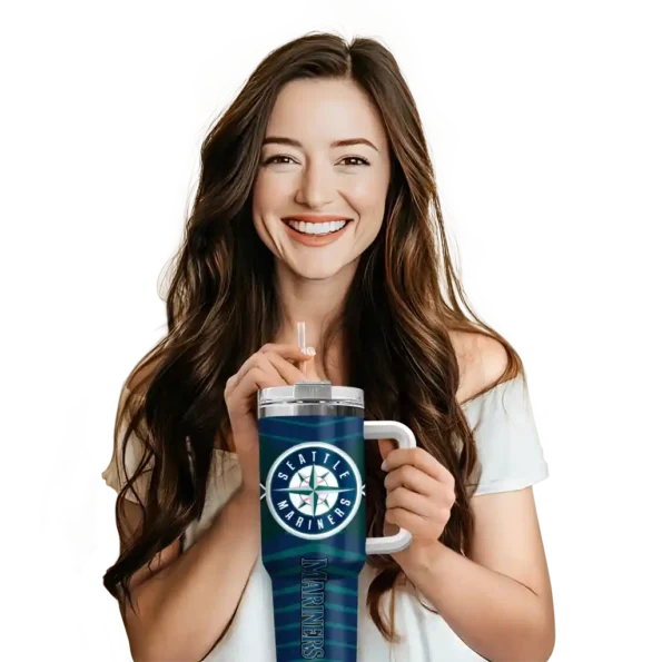 custom seattle mariners chevron layers navy blue curved tumbler premium grade 1.webp
