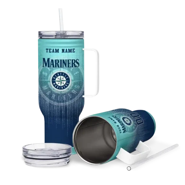 custom seattle mariners gradient dots navy blue curved tumbler high quality 1.webp