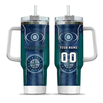 custom seattle mariners hexagon armor navy blue curved tumbler best selling 1.webp