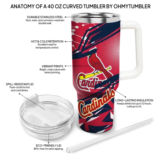custom st louis cardinals abstract paths red curved tumbler new arrival 1.webp