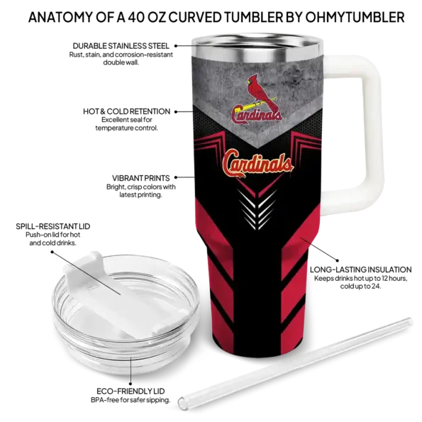 custom st louis cardinals arrow armor red black curved tumbler new arrival 1.webp