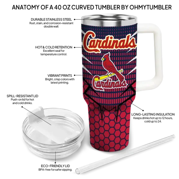 custom st louis cardinals hex texture red curved tumbler new arrival 1.webp