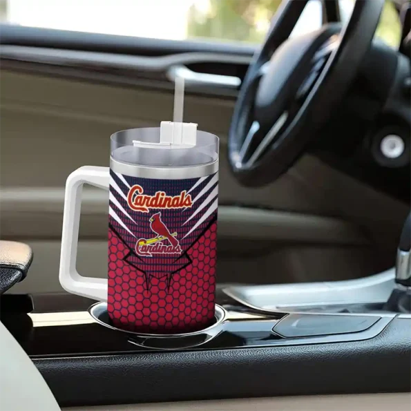 custom st louis cardinals hex texture red curved tumbler trendy 1.webp