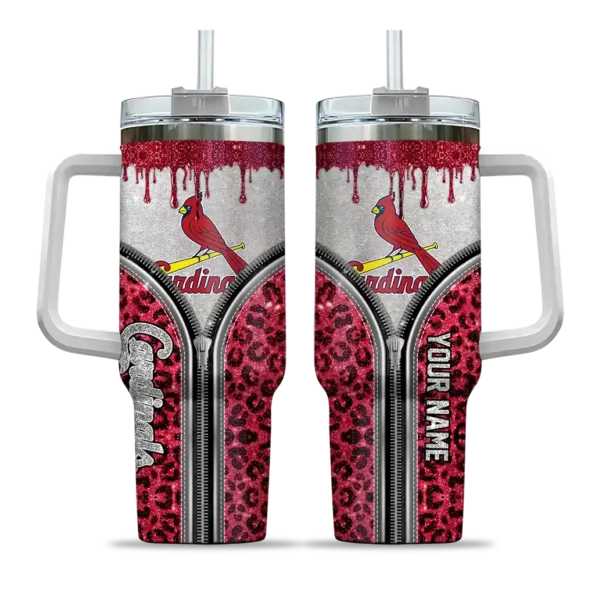 custom st louis cardinals leopard zipper red curved tumbler best selling 1.webp