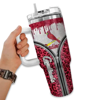 custom st louis cardinals leopard zipper red curved tumbler fashion forward 1.webp
