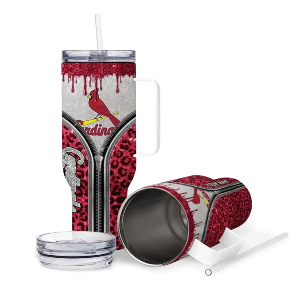 custom st louis cardinals leopard zipper red curved tumbler high quality 1.webp