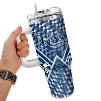 custom tampa bay rays chevron angle navy curved tumbler fashion forward 1.webp
