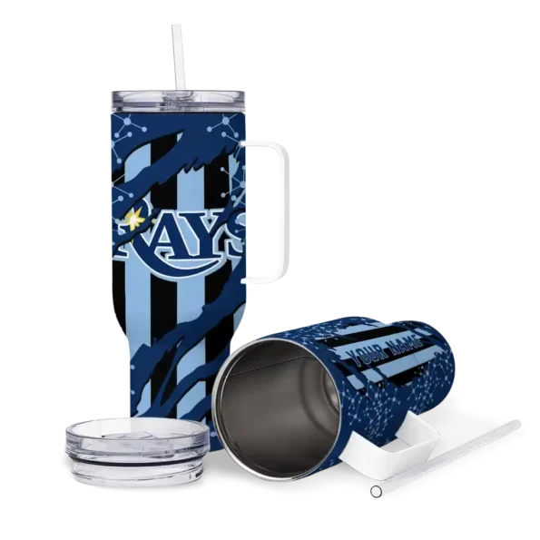 custom tampa bay rays claw cut navy black curved tumbler high quality 1.webp