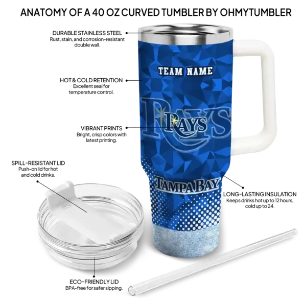 custom tampa bay rays geometric prism navy curved tumbler new arrival 1.webp