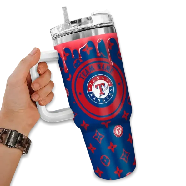 custom texas rangers bullseye drips blue curved tumbler fashion forward 1.webp