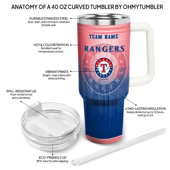custom texas rangers gradient dots blue curved tumbler new arrival 1.webp